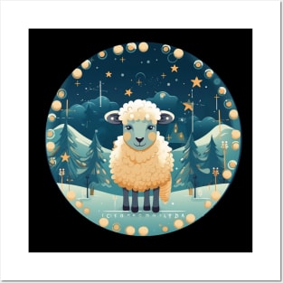 Sheep in Ornament, Love Farm Animals Posters and Art